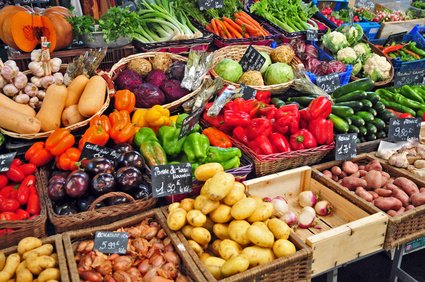 Légumes sur un marché