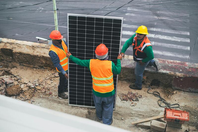 installation de panneaux solaires