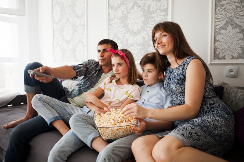 Moment convivial en famille
